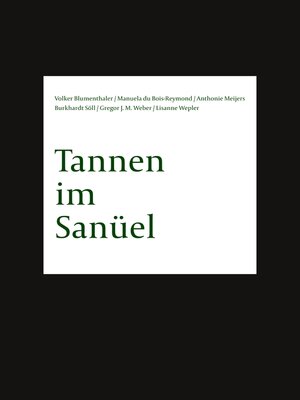 cover image of Tannen im Sanüel
